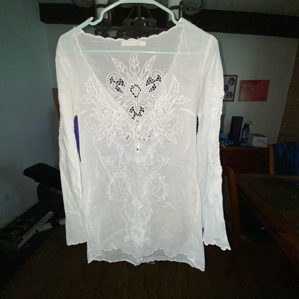 Anrabess/S/embroidered tunic top